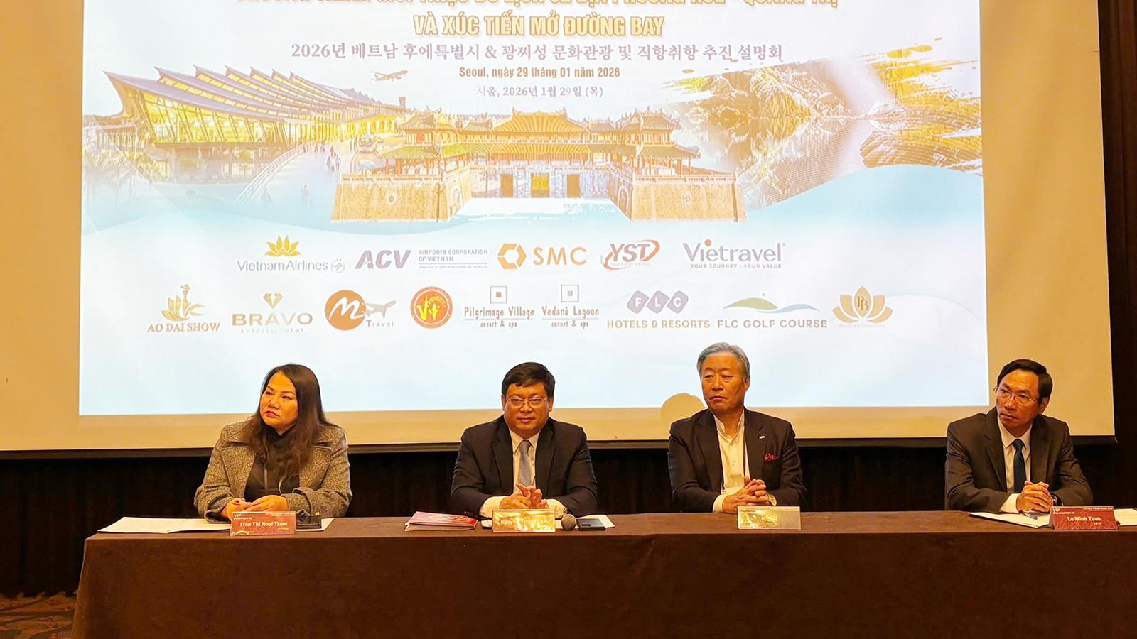 Giới thiệu du lịch Huế - Quảng Trị và xúc tiến mở đường bay tại Hàn Quốc