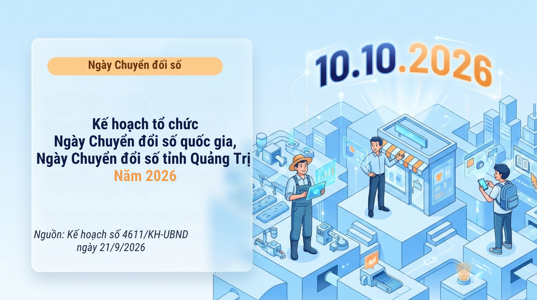 Triển khai các hoạt động hưởng ứng Ngày Chuyển đổi số năm 2026