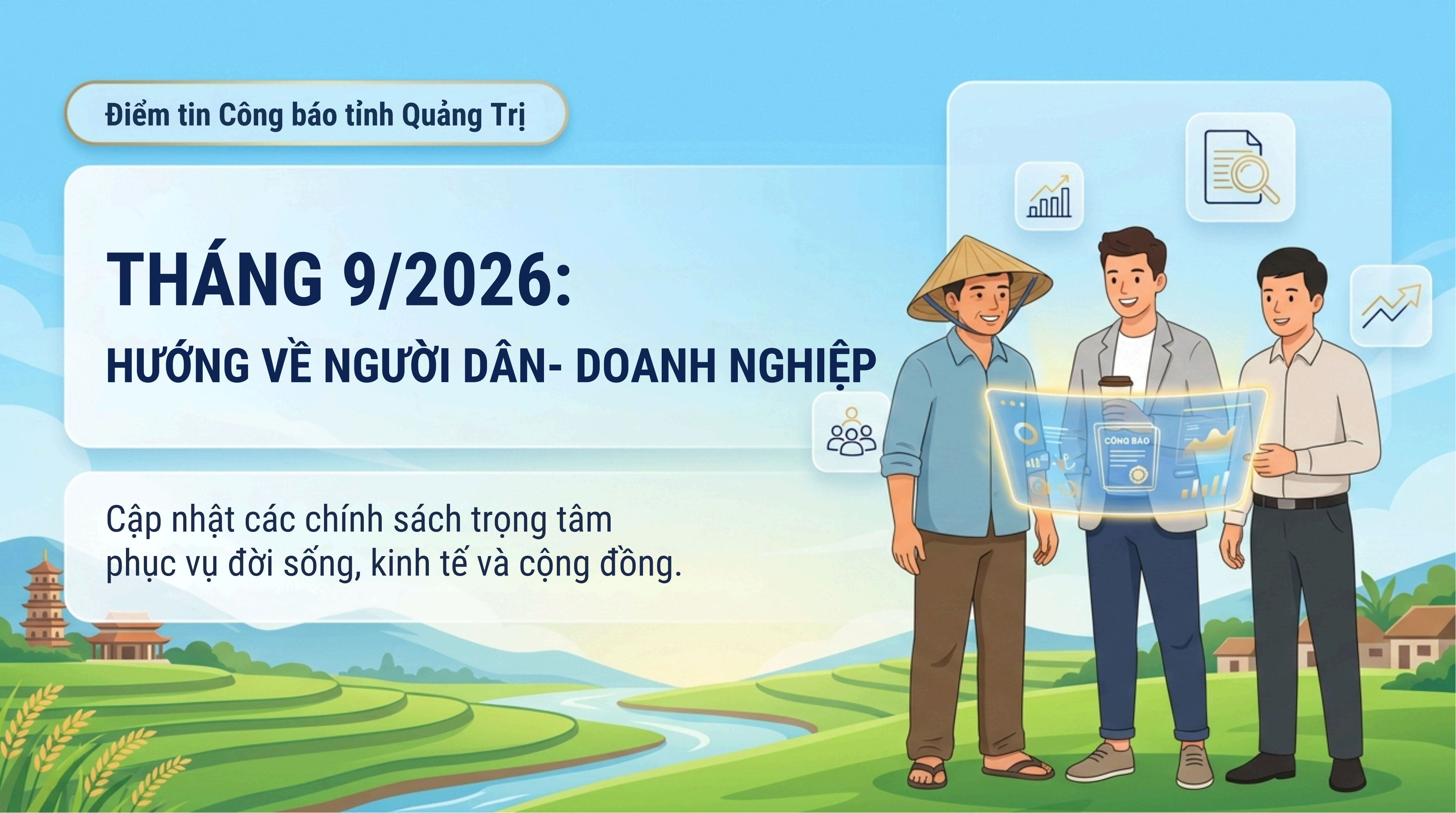 Điểm tin Công báo điện tử tỉnh Quảng Trị tháng 9/2026